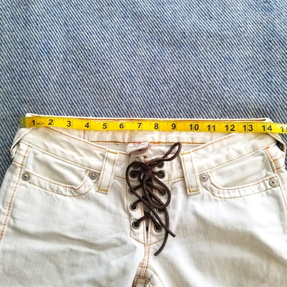 Original vintage white True Religion Boot cut jean. Size 25. Made in the USA! - Picture 3 of 10